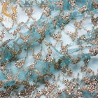 Chuỗi vải ren độc đáo có chiều rộng 135cm Thêu 3D cho áo cưới
